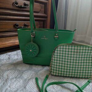 Nanette Lepore 3 Piece Set - Tote Dome, Crossbody Bag, Coin Purse